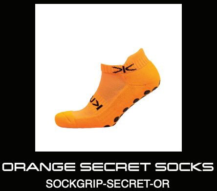 Kupe Active Grip Secret Socks Orange